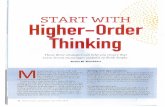 Start with Higher Order Thinking - newarkcsd.org