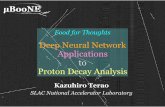 Deep Neural Network Applications to Proton Decay Analysis