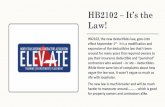 HB2102 – It’s the Law! - NTRCA