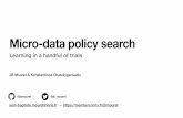 Micro-data policy search