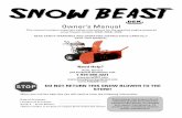 Snow Beast Snow Blower Owner's Manual Rev 7 May2016