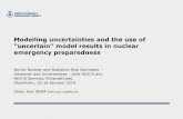 Modelling uncertainties and the use of
