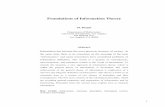 Foundations of Information Theory - arXiv
