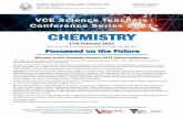 VCE Science Teachers Conference Series 2021 CHEMISTRY