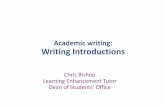 Academic writing: Writing Introductions