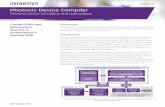 Photonic Device Compiler Datasheet - Synopsys