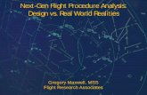 Next-Gen Flight Procedure Analysis: Design vs. Real World ...