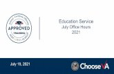 July Office Hours 2021 - benefits.va.gov