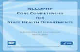 NCCDPHP CORE COMPETENCIES FOR