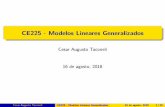 CE225 - Modelos Lineares Generalizados