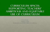 Curriculum Spaces: Supporting the development of PSTs ...
