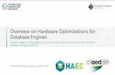 Overview on Hardware Optimizations for Database Engines