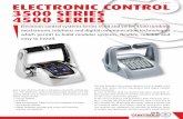 ELECTRONIC CONTROL 3500 SERIES 4500 SERIES