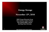 Energy Storage Presentation - Solar Energy at SDSU
