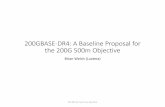 200GBASE-DR4: A Baseline Proposal for the 200G 500m Objective