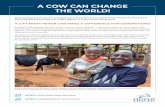A COW CAN CHANGE THE WORLD!