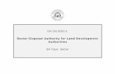 Sector Disposal Authority - Land Development Authorities ...