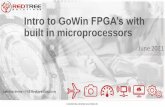 Intro to GoWin FPGA’s with built in microprocessors