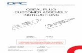 QSP-01 QSEAL Plug Customer Assembly Instructions