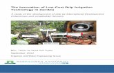 The Innovation of Low-Cost Drip Irrigation Technology in