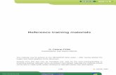 Reference training materials - Eltis