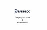 Emergency Procedures Fire Precautions - Paddeco