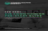 NEW HOME AIR CONDITIONING PRE-START GUIDE