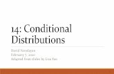 14: Conditional Distributions