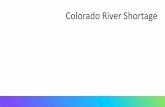 Colorado River Shortage