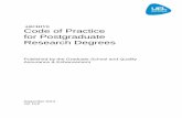 ARCHIVE Code of Practice for Postgraduate Research Degrees