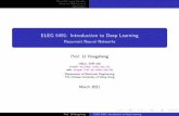 ELEG 5491: Introduction to Deep Learning - Recurrent ...