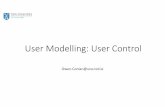 CS7IS5 - User Modelling - User Control