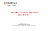 Computer Systems Modelling Case Studies