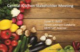 Central Kitchen Stakeholder Meeting