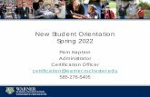 New Student Orientation Fall 2021 - Warner School of Education