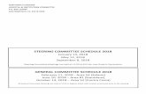 STEERING COMMITTEE SCHEDULE 2018