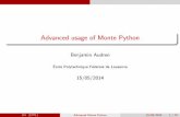 Advanced usage of Monte Python - GitHub Pages