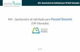 AEA - Questionário de Satisfação para Pessoal Docente (CAF ...