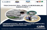 OPERATIONAL AND TRAINING MANUAL