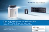 Optical Reference Materials for UV/ Vis Spectroscopy
