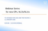 Webinar Series for new CPs, NLOs/NLAs