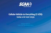 Cellular-Vehicle-to-Everything (C-V2X): today and next steps