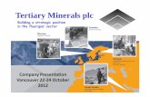 Tertiary Minerals plc - IndMin
