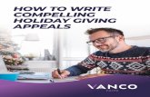 HOW TO WRITE COMPELLING HOLIDAY GIVING APPEALS