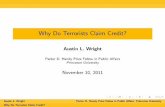 Why Do Terrorists Claim Credit? - Princeton University