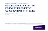LEEDS BECKETT UNIVERSITY EQUALITY & DIVERSITY COMMITTEE