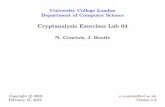 Cryptanalysis Exercises Lab 04