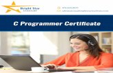 C Programmer Certificate - Bright Star Institute