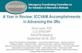A Year in Review: ICCVAM Accomplishments in Advancing the 3Rs