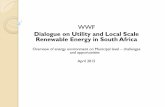 Dialogue on Utility and Local Scale Renewable Energy in ...